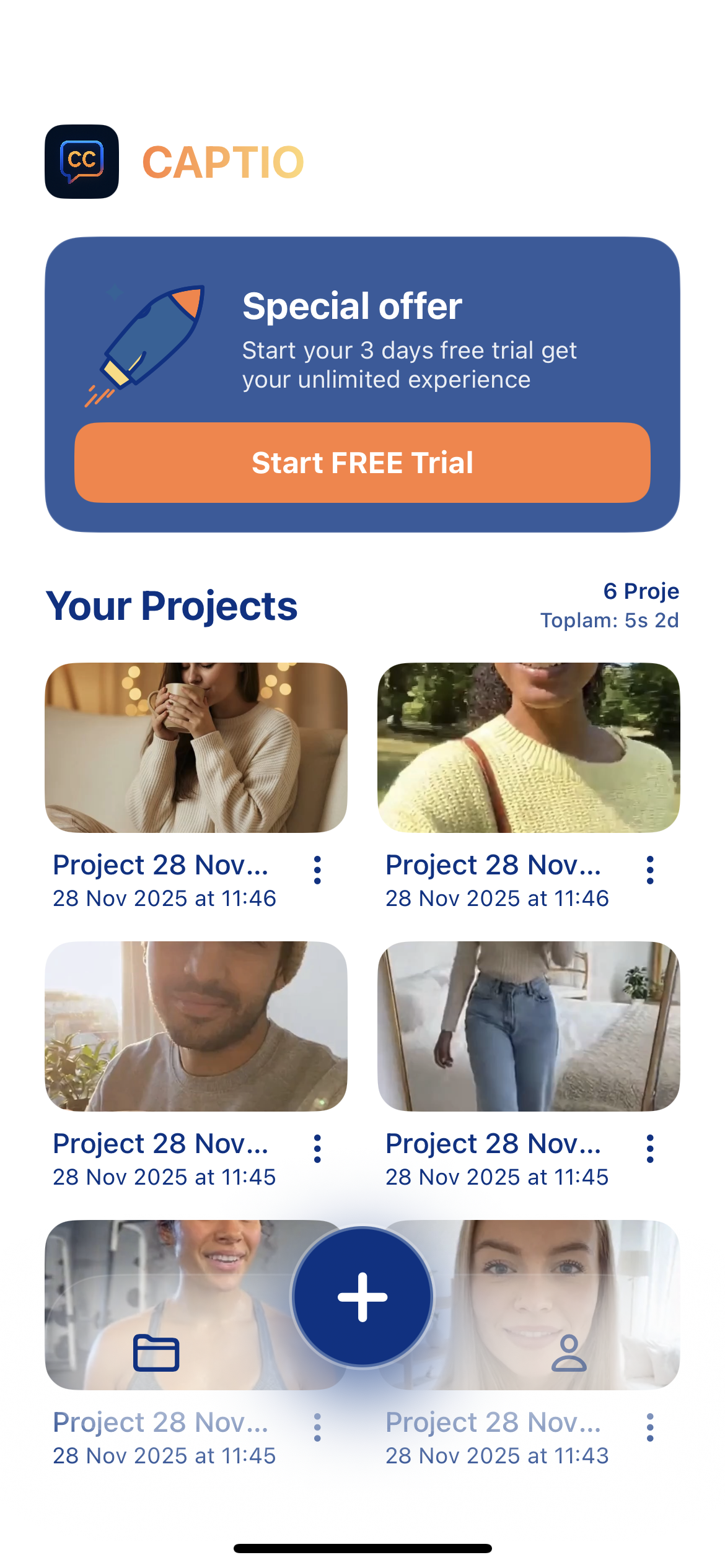 Captio App Screenshot - Style Selection